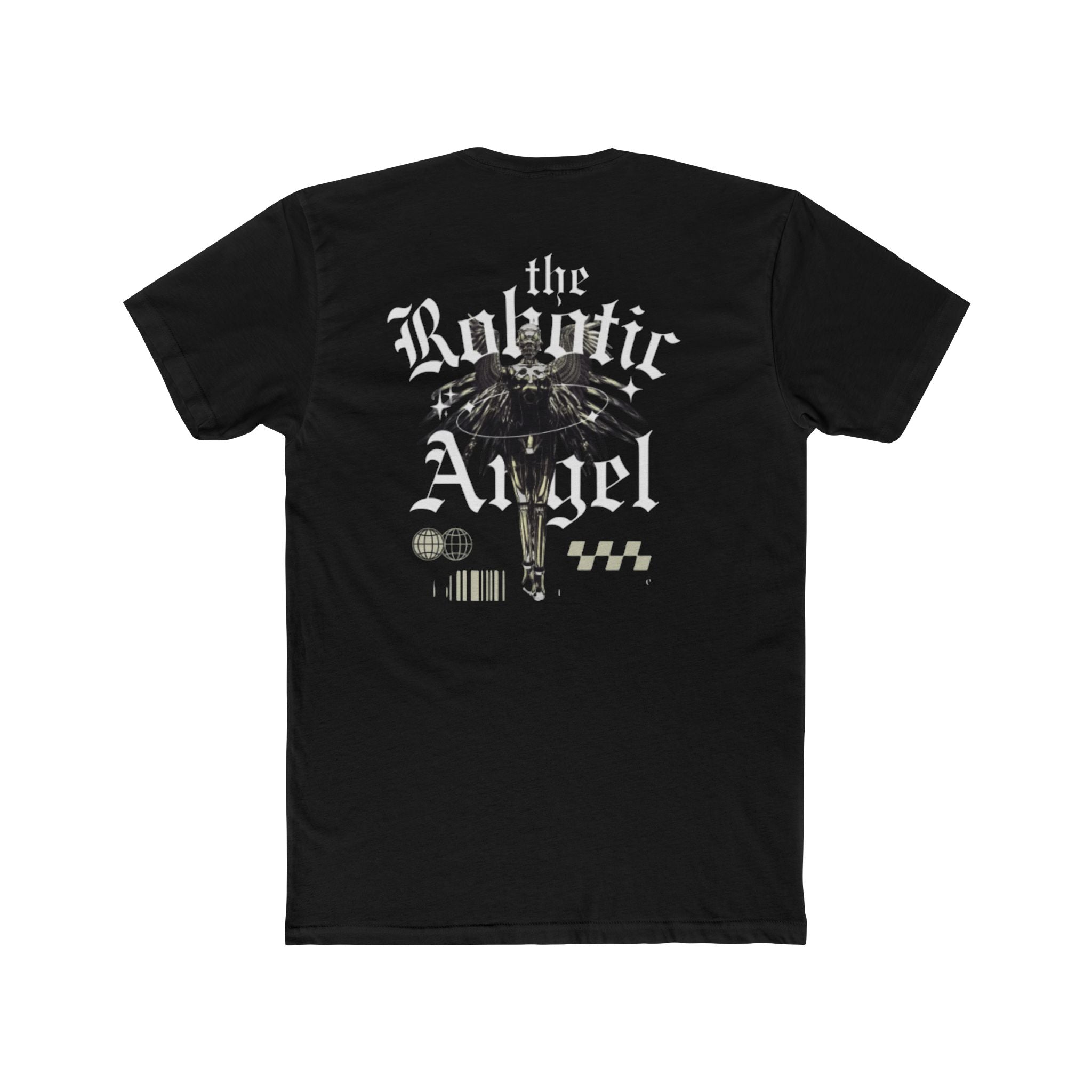 Angel Back Cotton Tee - Good Fashion Unisex Crew Tee