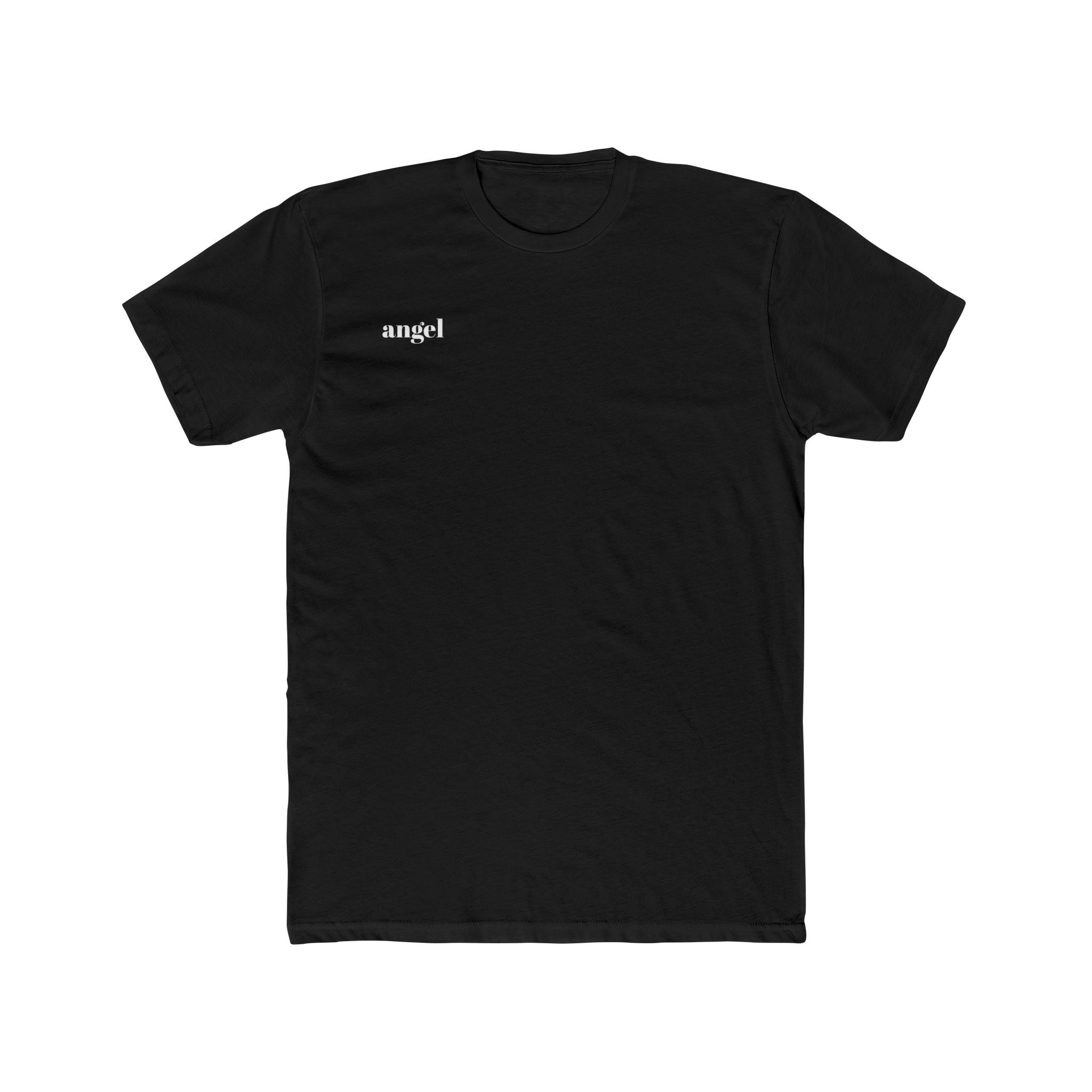 Angel Back Cotton Tee - Good Fashion Unisex Crew Tee