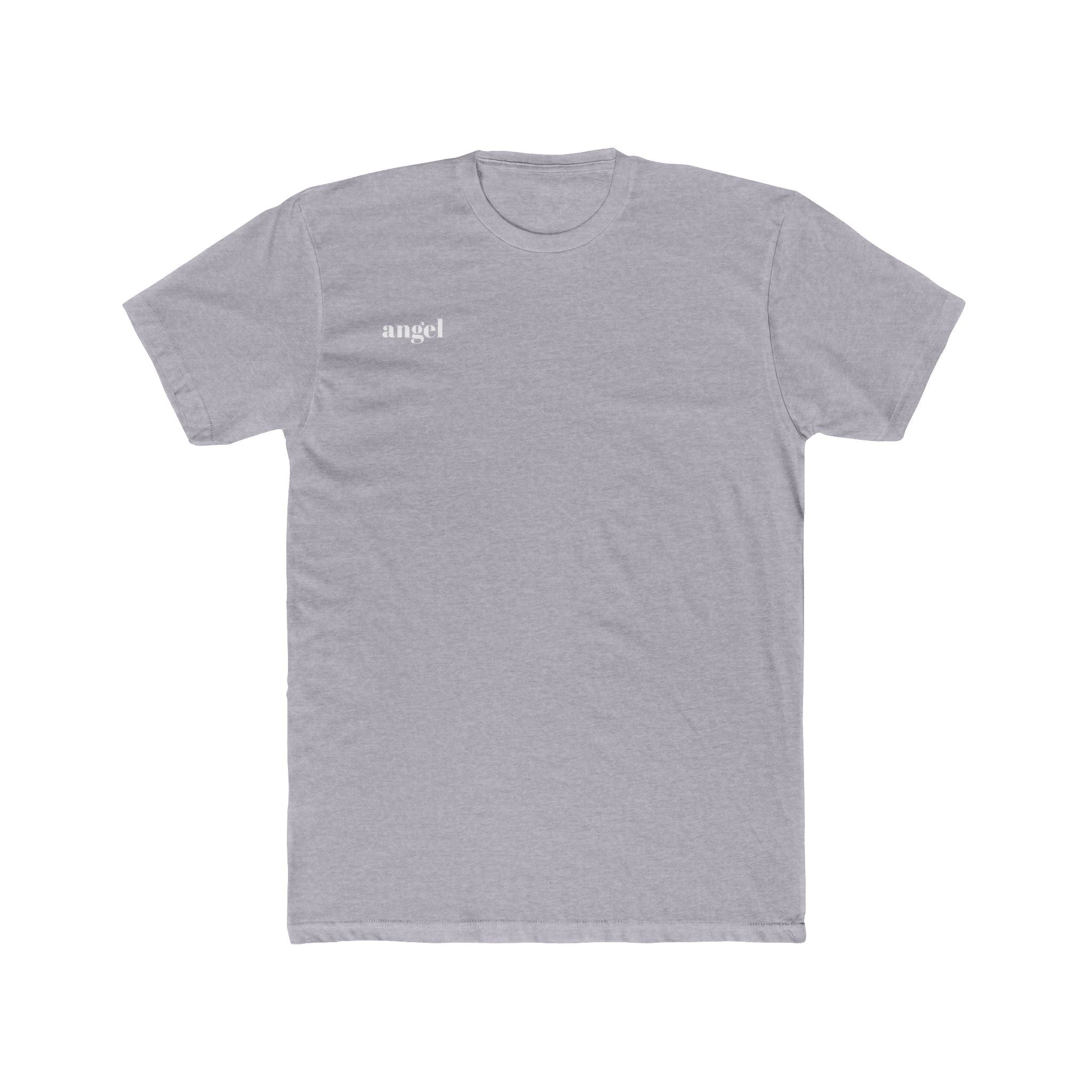 Angel Back Cotton Tee - Good Fashion Unisex Crew Tee